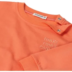 Truien & Vesten|Truien & Sweaters*Prénatal baby sweater lange mouwen effen oranje Coralred