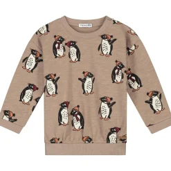 Truien & Vesten|Truien & Sweaters*Prénatal baby sweater lange mouwen dierenprint multi Light Mud Brown