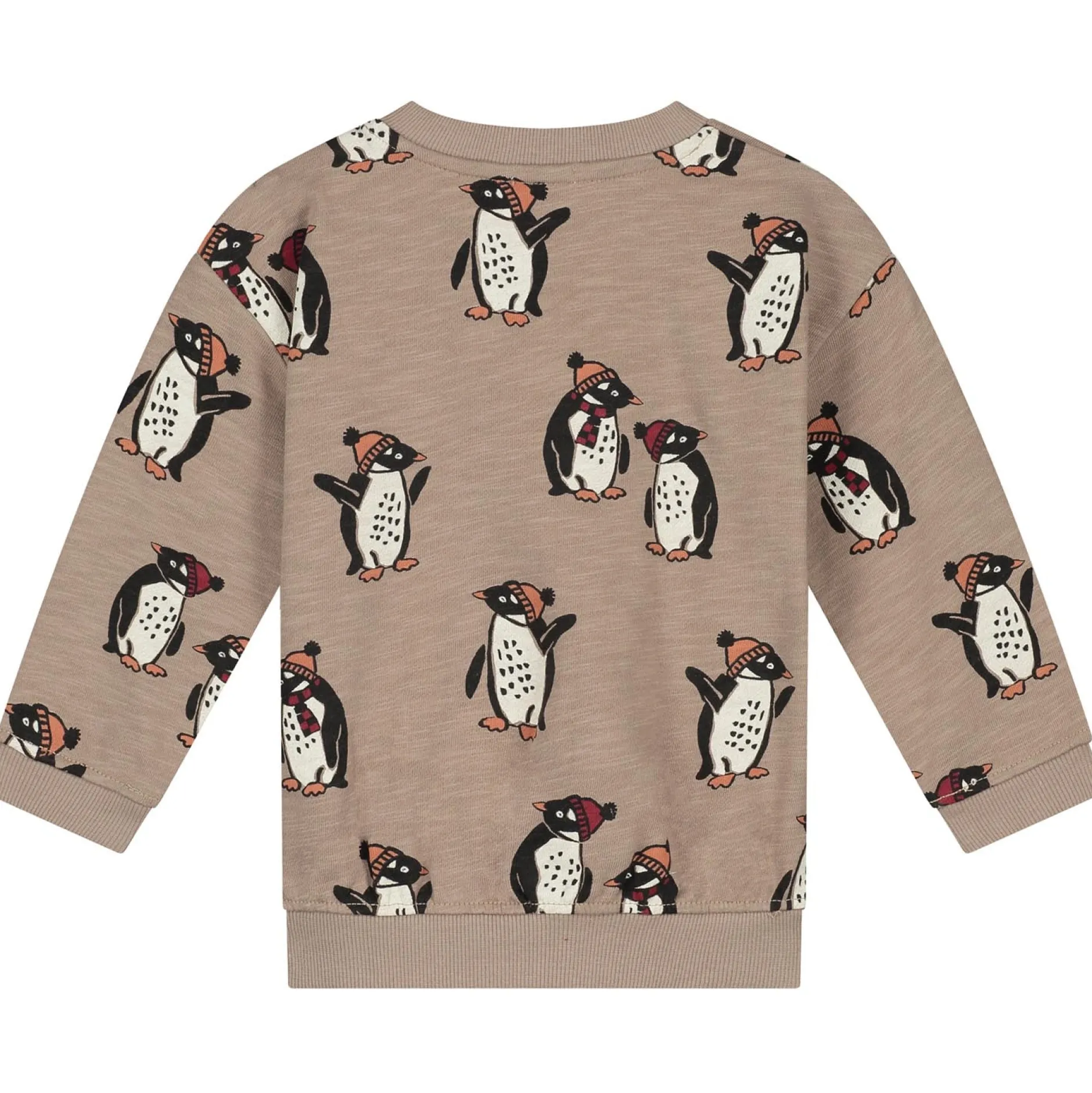 Truien & Vesten|Truien & Sweaters*Prénatal baby sweater lange mouwen dierenprint multi Light Mud Brown