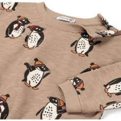 Truien & Vesten|Truien & Sweaters*Prénatal baby sweater lange mouwen dierenprint multi Light Mud Brown