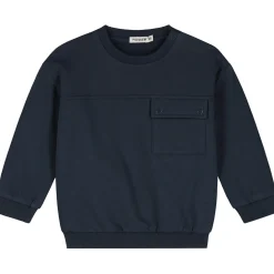 Truien & Vesten|Truien & Sweaters*Prénatal baby sweater lange mouwen effen blauw Dark Bluegrey