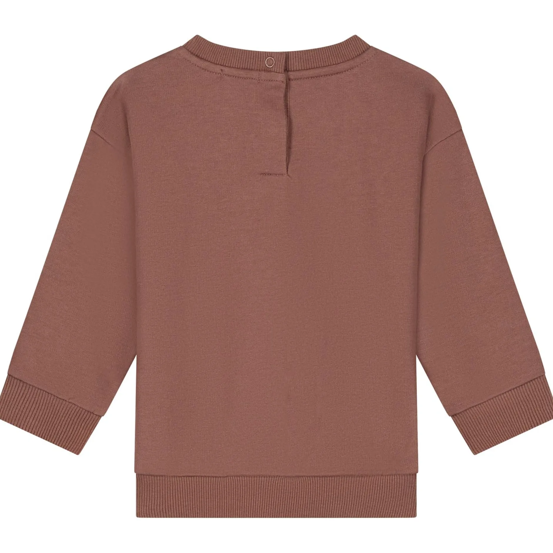 Truien & Vesten|Truien & Sweaters*Prénatal baby sweater lange mouwen tekst bruin Chocolatbrown