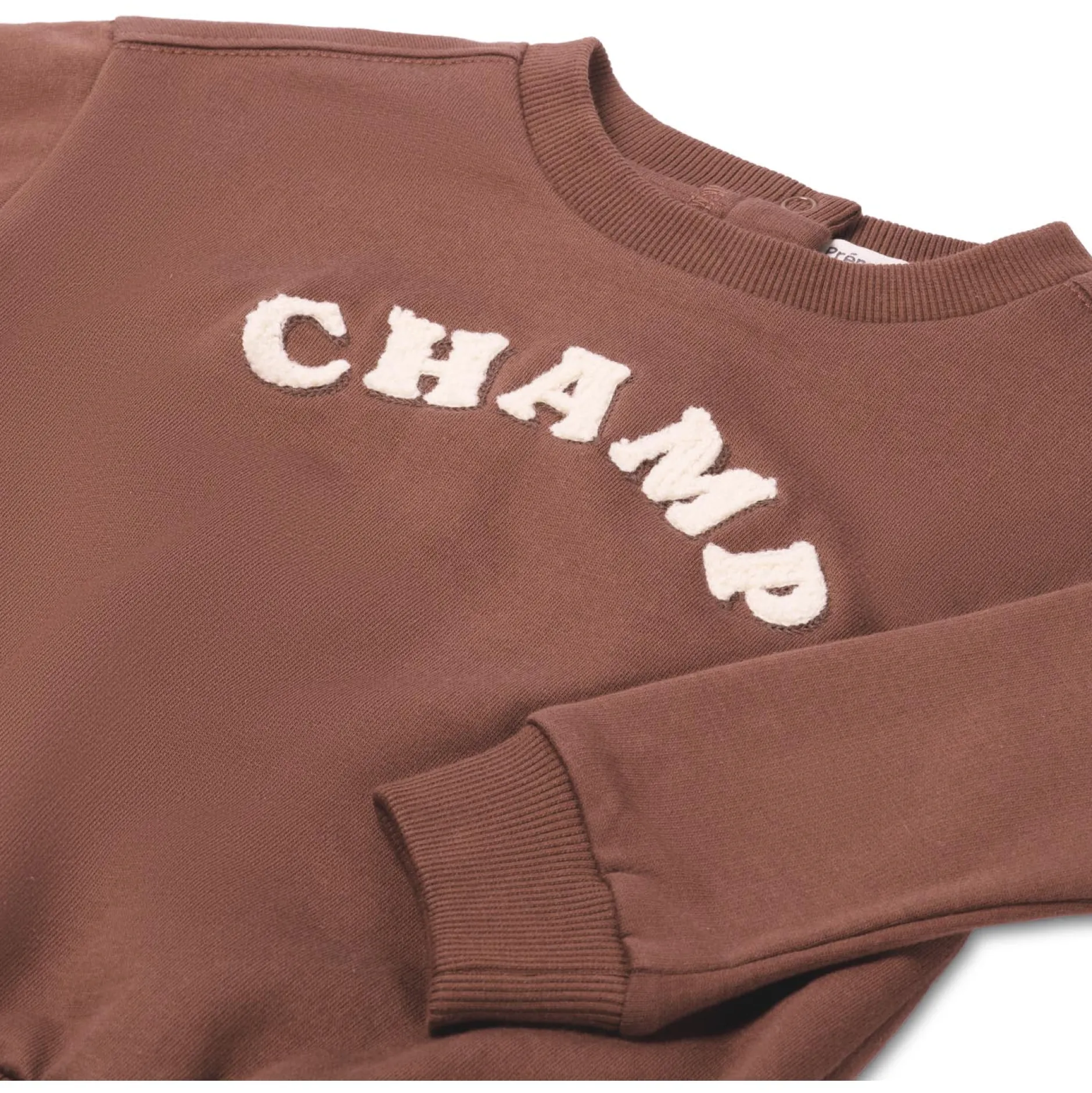 Truien & Vesten|Truien & Sweaters*Prénatal baby sweater lange mouwen tekst bruin Chocolatbrown
