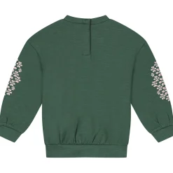 Truien & Vesten|Shirts & Blouses*Prénatal baby sweater lange mouwen effen groen Dark Bottle Green