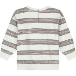Truien & Vesten|Truien & Sweaters*Prénatal baby sweater lange mouwen strepen bruin Chocolatbrown