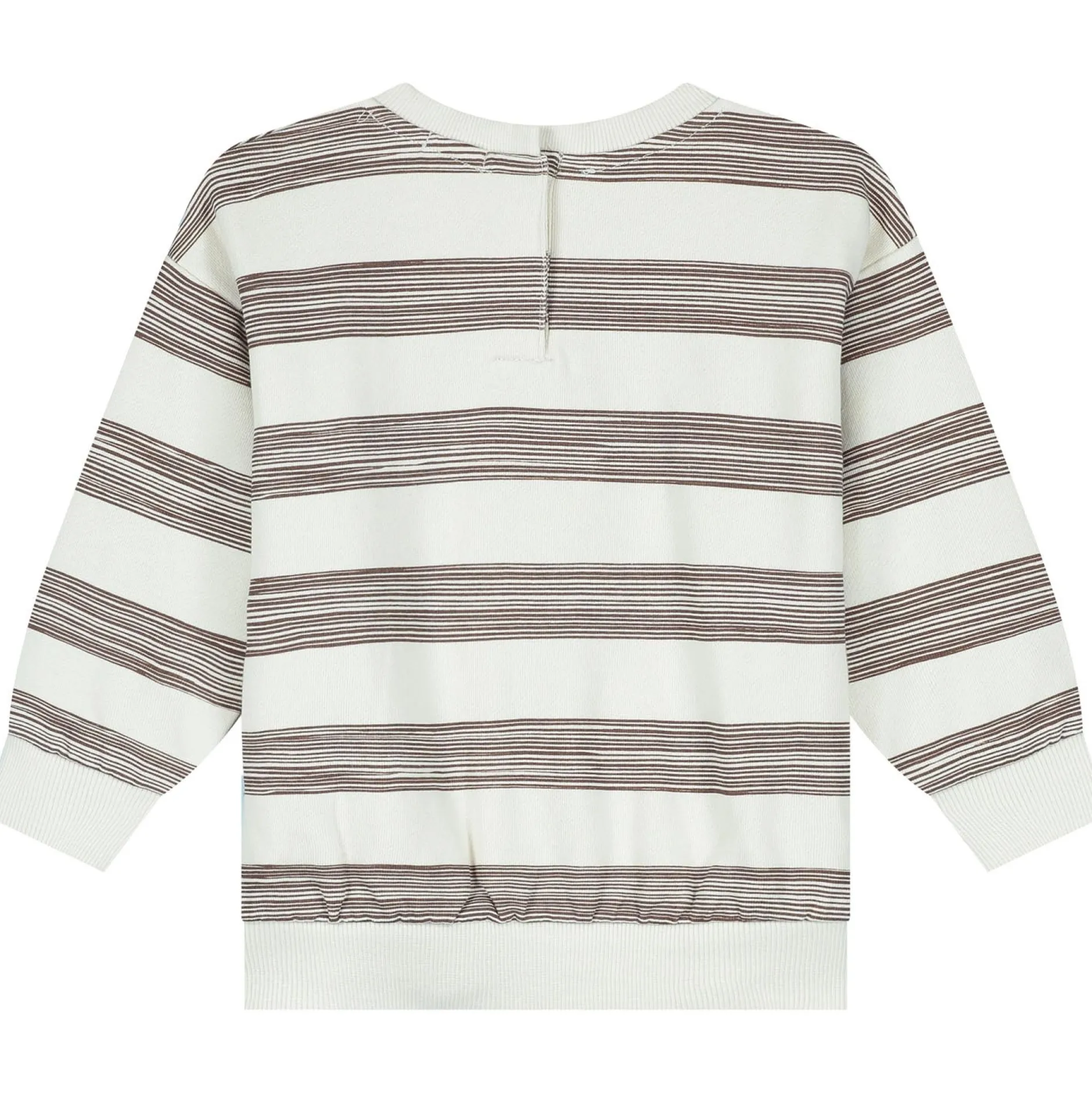Truien & Vesten|Truien & Sweaters*Prénatal baby sweater lange mouwen strepen bruin Chocolatbrown