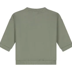 Truien & Vesten|Truien & Sweaters*Prénatal baby sweater lange mouwen printopdruk groen Leaf Gree
