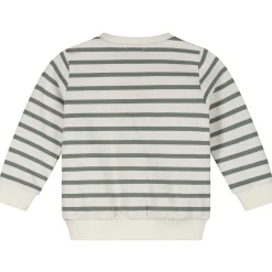 Truien & Vesten|Truien & Sweaters*Prénatal baby sweater lange mouwen strepen groen Light Khaki Green