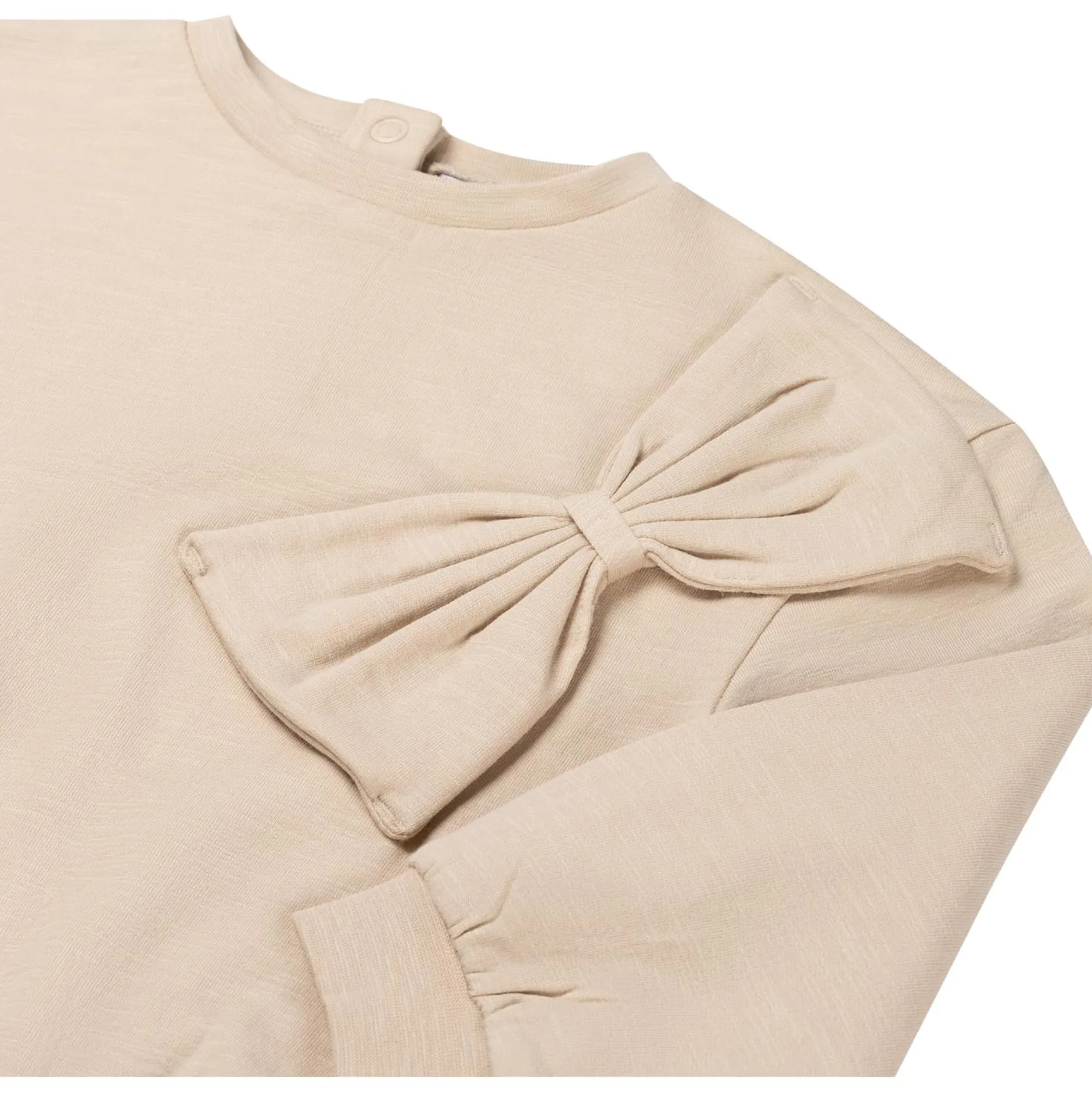 Truien & Vesten|Shirts & Blouses*Prénatal baby sweater lange mouwen effen beige Almond