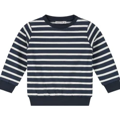 Truien & Vesten|Truien & Sweaters*Prénatal baby sweater lange mouwen strepen antraciet Dark Bluegrey