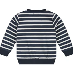 Truien & Vesten|Truien & Sweaters*Prénatal baby sweater lange mouwen strepen antraciet Dark Bluegrey