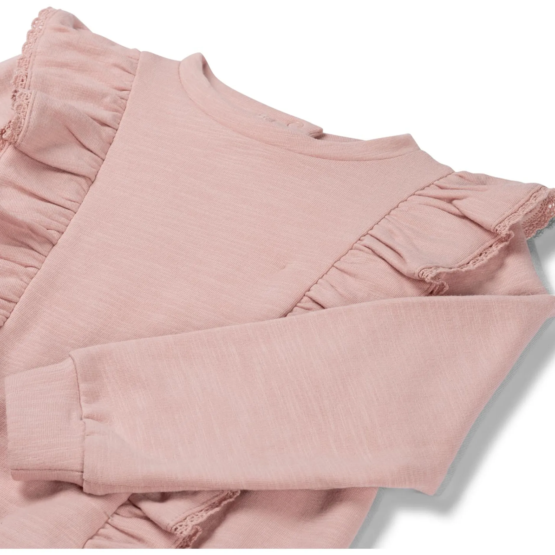 Truien & Vesten|Shirts & Blouses*Prénatal baby sweater lange mouwen effen roze Soft Pink