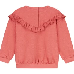 Truien & Vesten|Shirts & Blouses*Prénatal baby sweater lange mouwen effen oranje Orange Brown