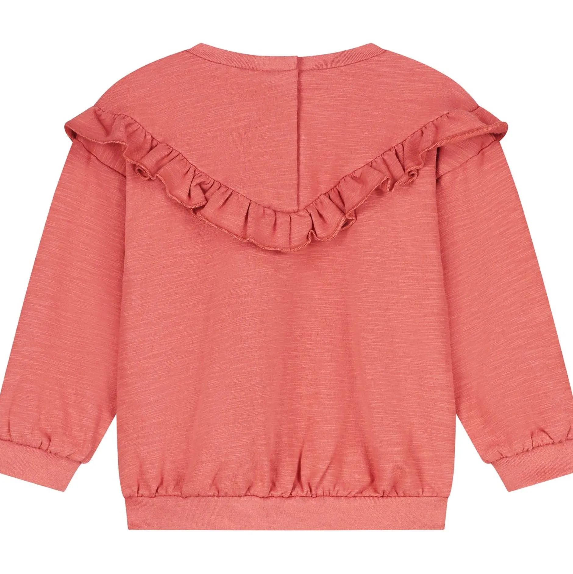 Truien & Vesten|Shirts & Blouses*Prénatal baby sweater lange mouwen effen oranje Orange Brown