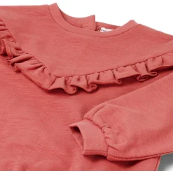 Truien & Vesten|Shirts & Blouses*Prénatal baby sweater lange mouwen effen oranje Orange Brown