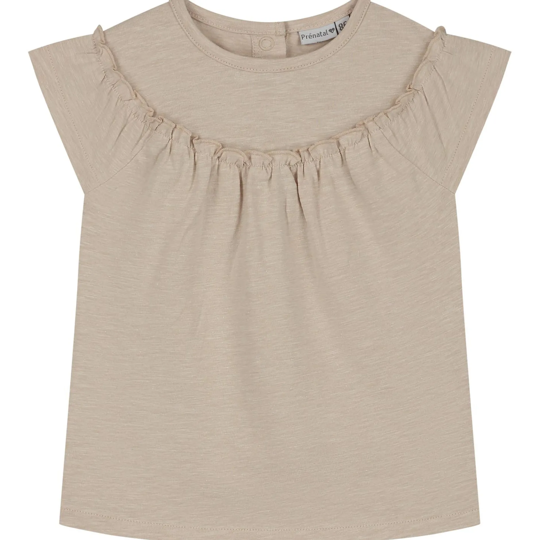 Shirts & Blouses|Shirts & Blouses*Prénatal baby T-shirts 2 stuks korte mouwen panterprint beige Light Brown Melange