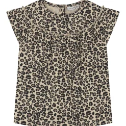 Shirts & Blouses|Shirts & Blouses*Prénatal baby T-shirts 2 stuks korte mouwen panterprint beige Light Brown Melange