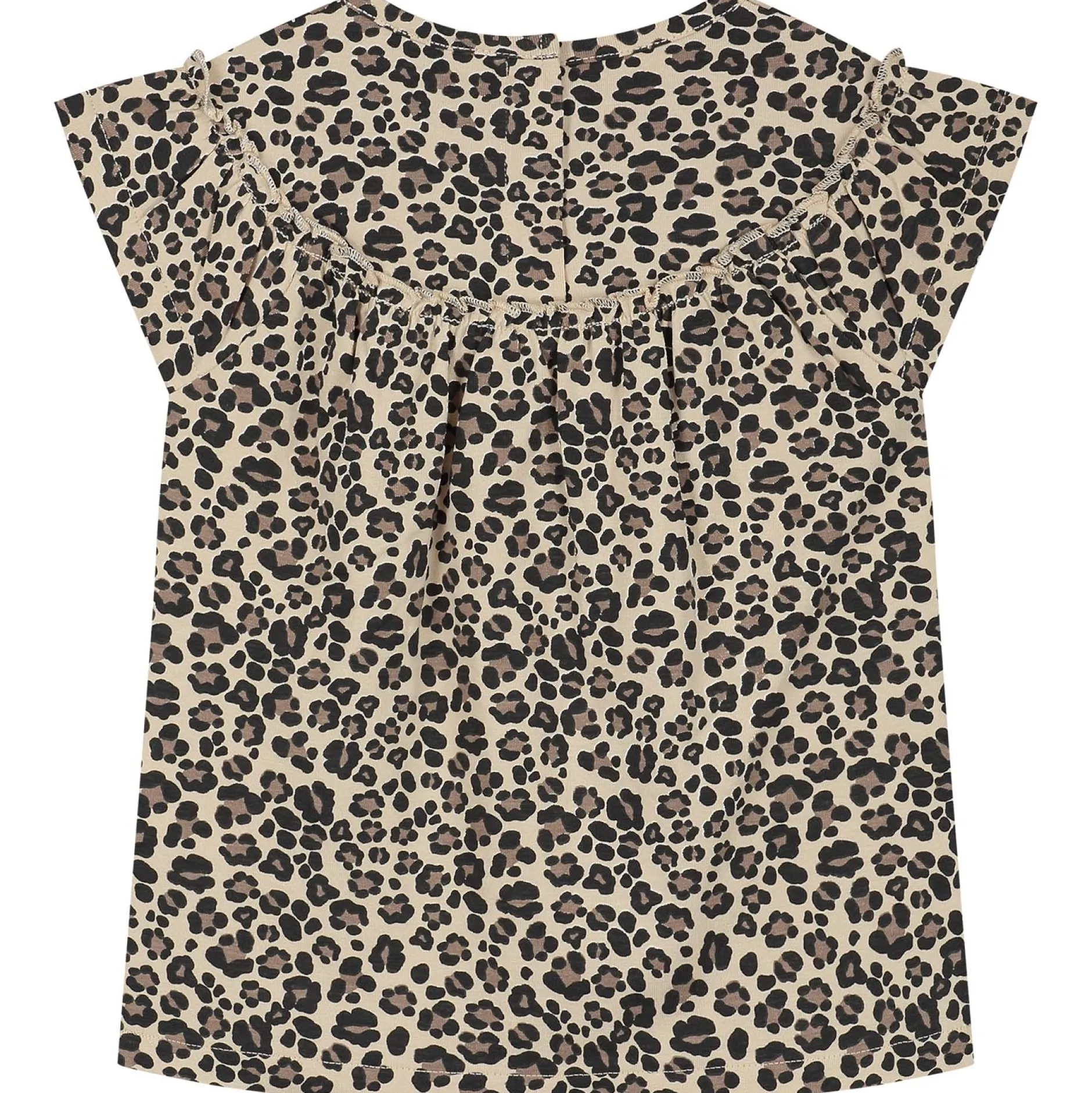 Shirts & Blouses|Shirts & Blouses*Prénatal baby T-shirts 2 stuks korte mouwen panterprint beige Light Brown Melange