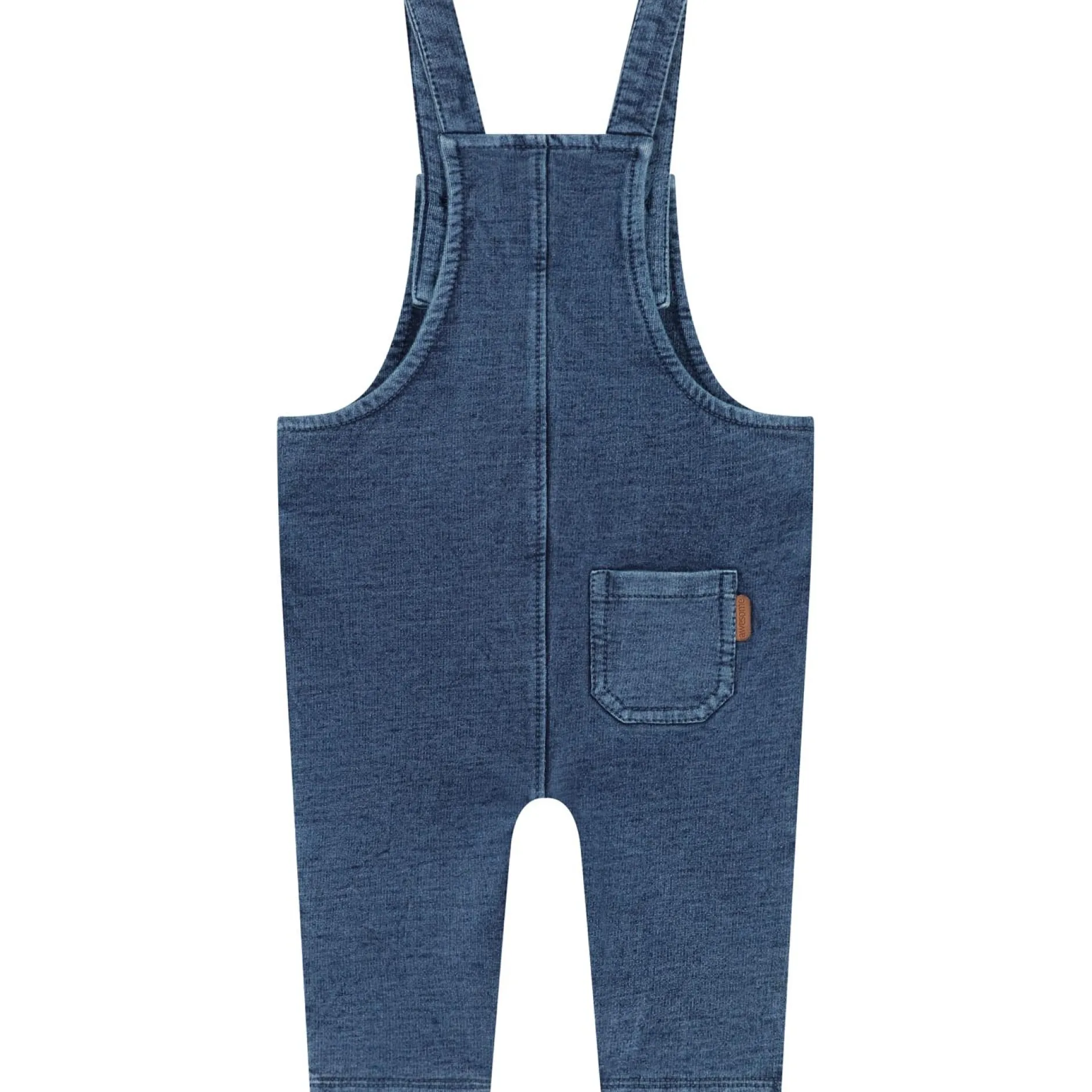 Broeken & Tuinbroeken|Jeans*Prénatal baby tuinpak mouwloos effen blauw Mid Blue Denim