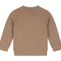 Truien & Vesten|Vesten*Prénatal baby vest lange mouwen effen bruin Light Mud Brown