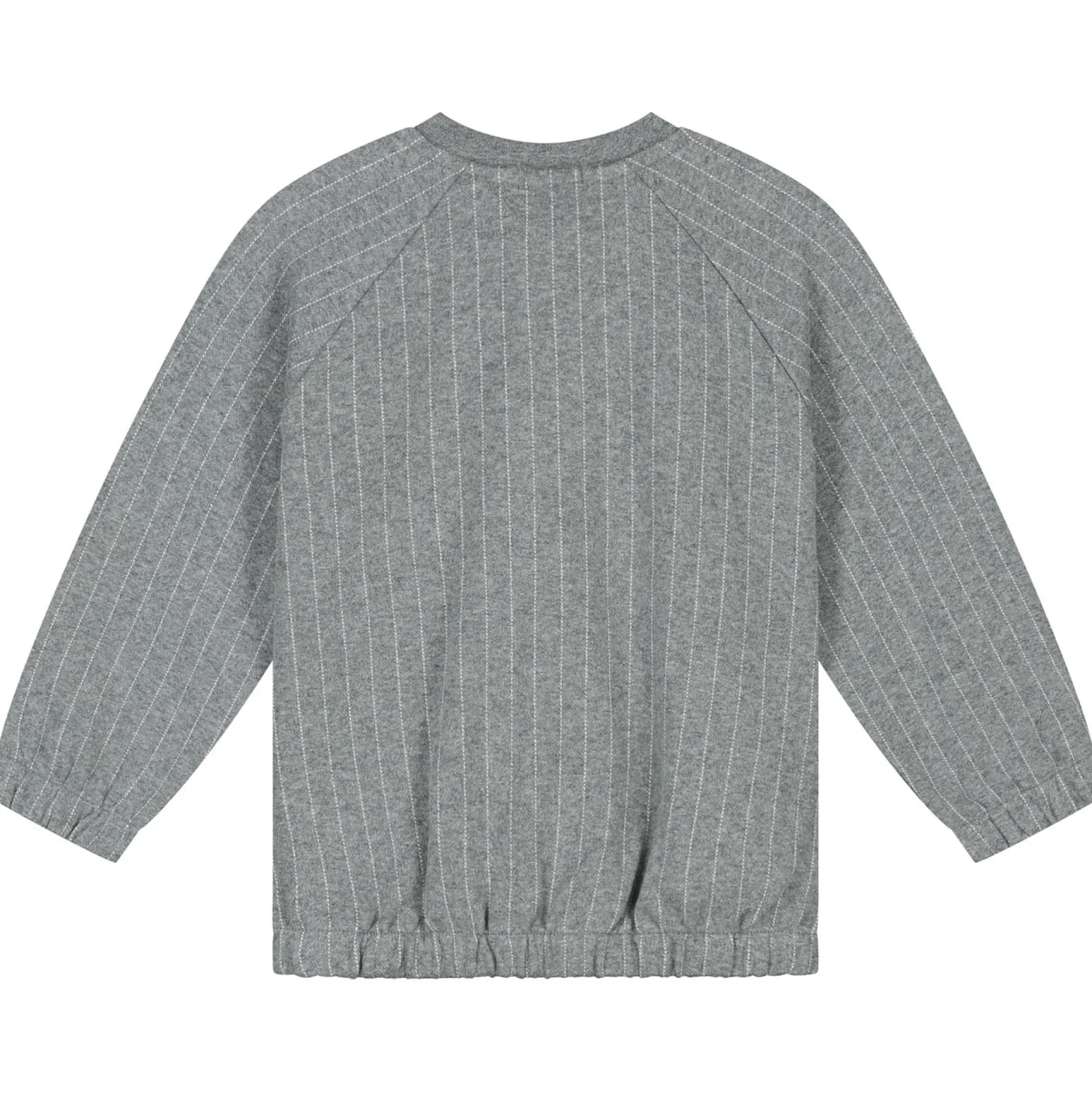 Truien & Vesten|Vesten*Prénatal baby vest lange mouwen strepen grijs Dark Stone Melange
