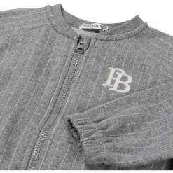 Truien & Vesten|Vesten*Prénatal baby vest lange mouwen strepen grijs Dark Stone Melange