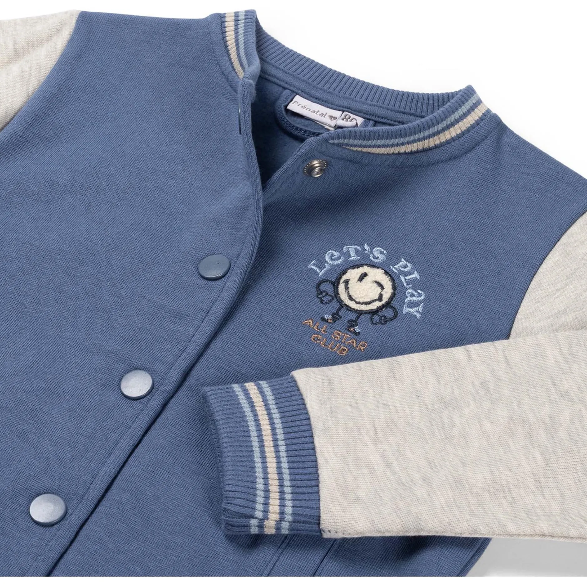 Truien & Vesten|Vesten*Prénatal baby vest lange mouwen meerkleurig blauw Royal Blue