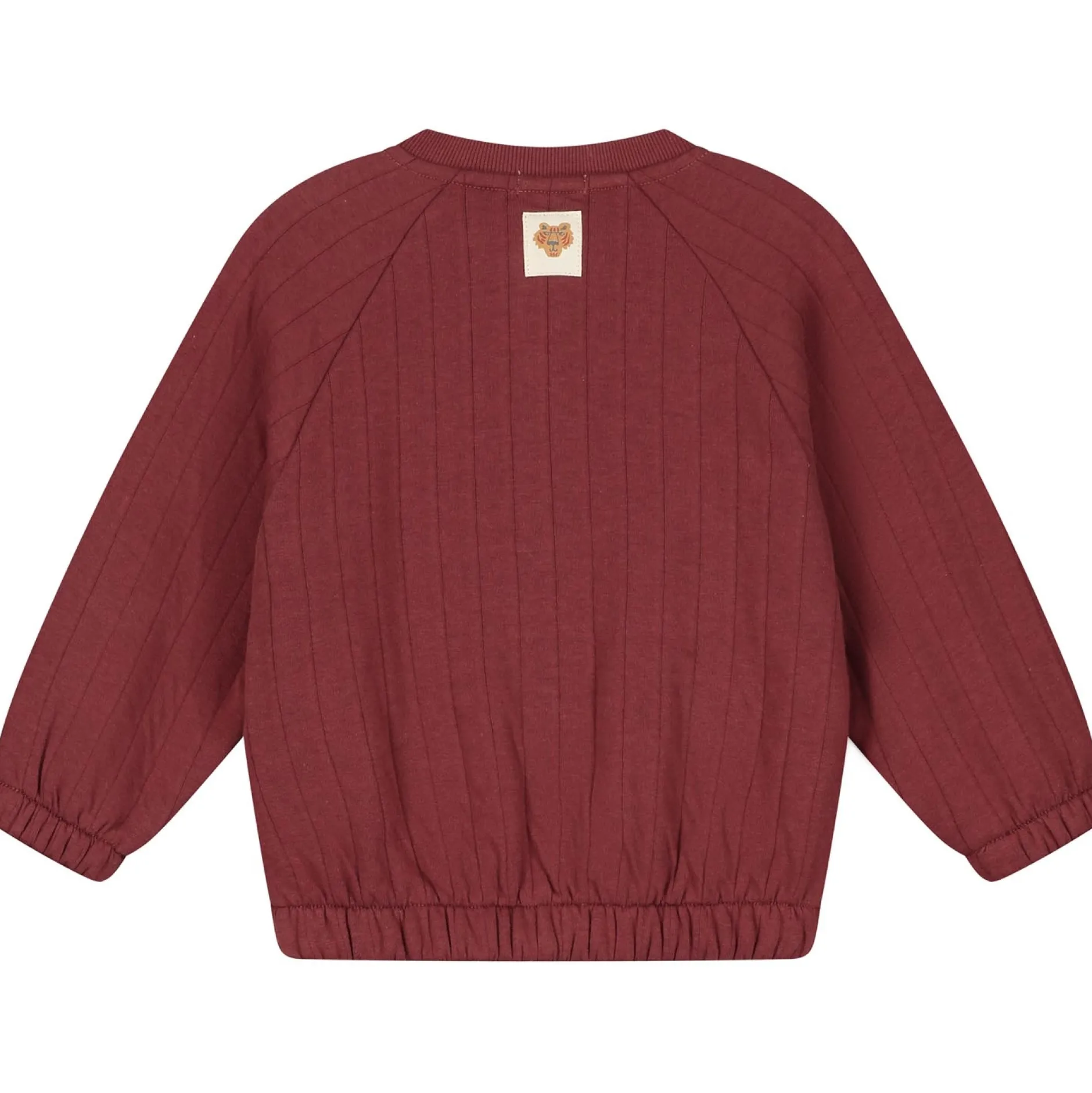 Truien & Vesten|Vesten*Prénatal baby vest lange mouwen effen rood Dark Brown Red