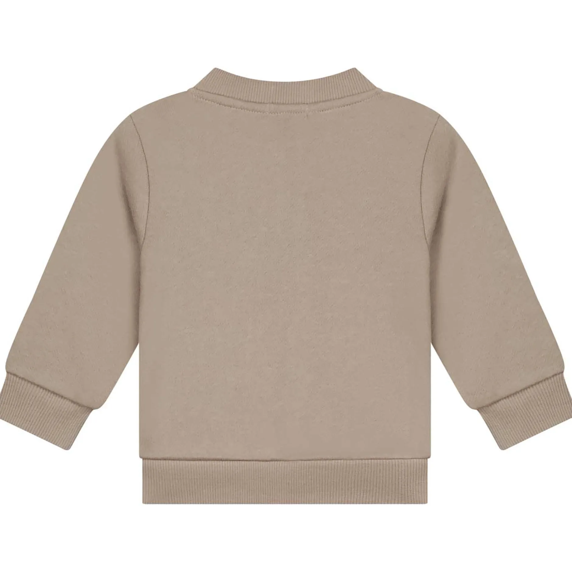 Truien & Vesten|Vesten*Prénatal baby vest lange mouwen effen beige Mid Bisquit