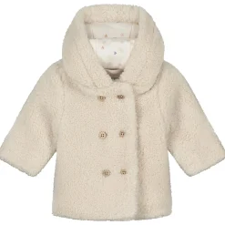 Jassen|Jassen*Prénatal baby winterjas lange mouwen effen wit Off-White