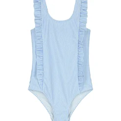 Zwemkleding|Zwemkleding*Prénatal badpak streep  strepen blauw Midblue