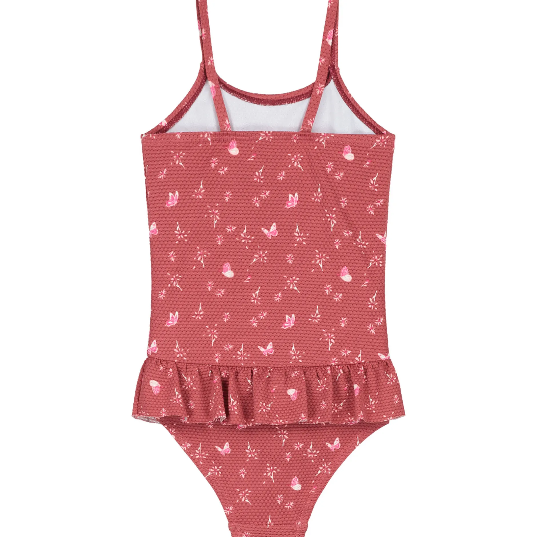 Zwemkleding|Zwemkleding*Prénatal badpak vlinders effen rood Winered