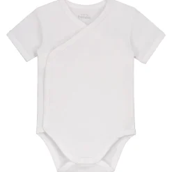 Rompers|Rompers*Prénatal basis overslagromper korte mouwen effen wit White