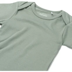 Rompers|Rompers*Prénatal basis romper korte mouwen effen groen Midgreen