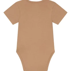Rompers|Rompers*Prénatal basis romper korte mouwen effen bruin Dark Sand Brown
