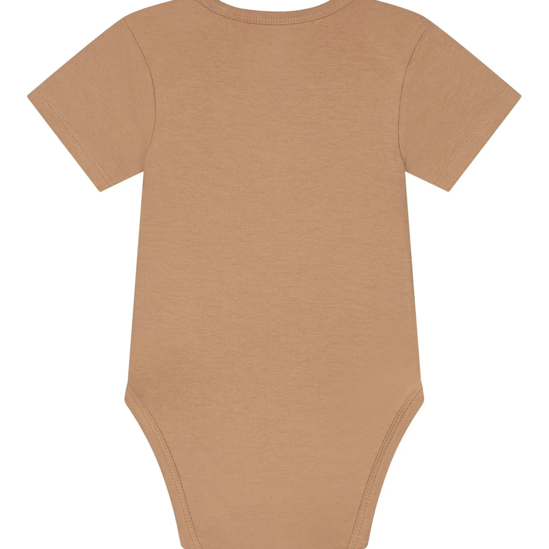 Rompers|Rompers*Prénatal basis romper korte mouwen effen bruin Dark Sand Brown