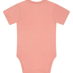 Rompers|Rompers*Prénatal basis romper korte mouwen effen roze Dark Pink