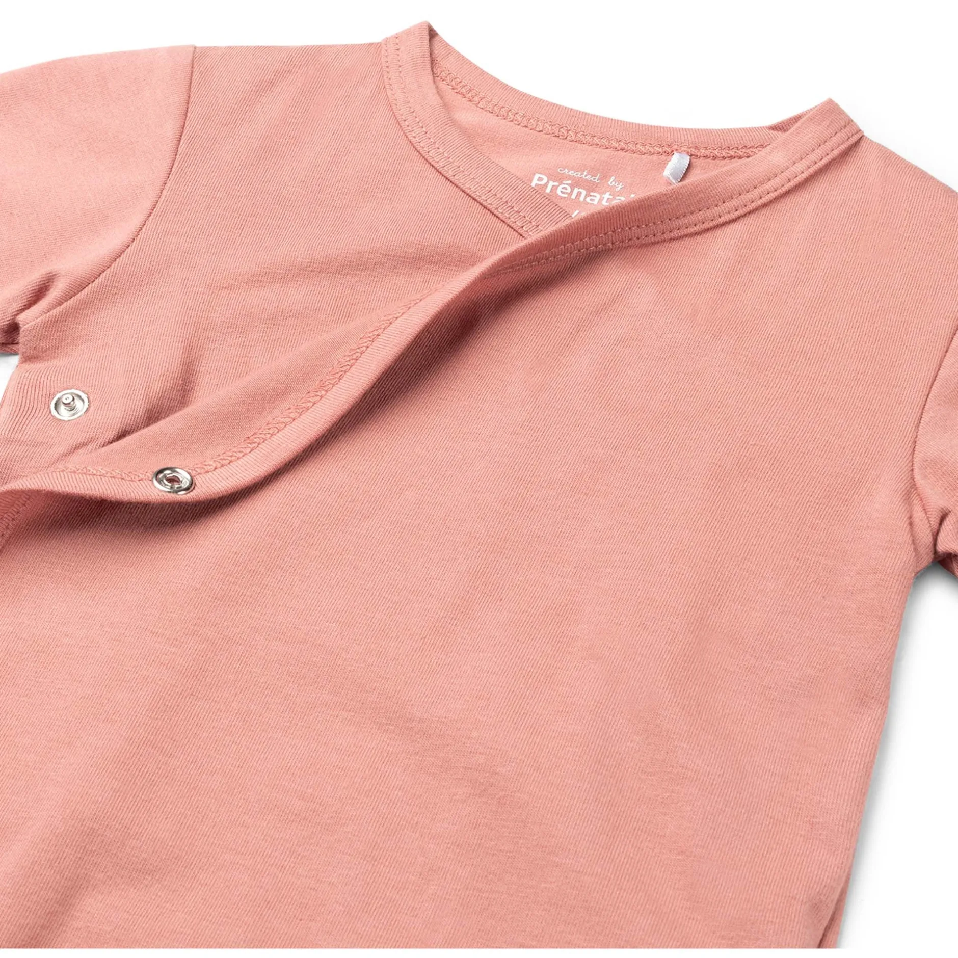 Rompers|Rompers*Prénatal basis romper korte mouwen effen roze Dark Pink