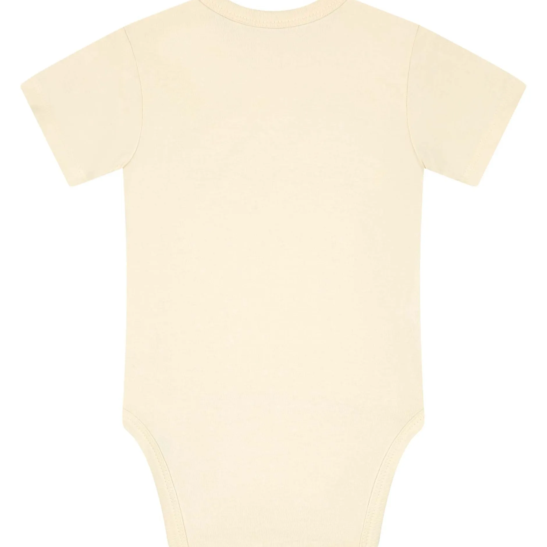 Rompers|Rompers*Prénatal basis romper korte mouwen effen beige Dark Ecru