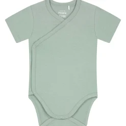 Rompers|Rompers*Prénatal basis romper korte mouwen effen groen Midgreen