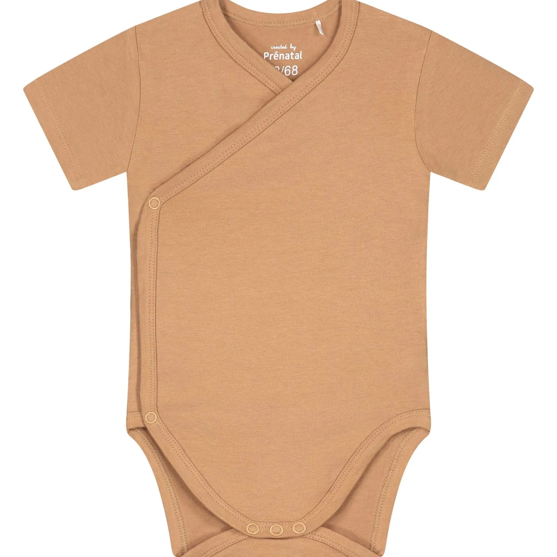 Rompers|Rompers*Prénatal basis romper korte mouwen effen bruin Dark Sand Brown