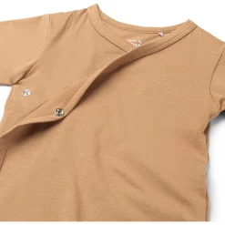 Rompers|Rompers*Prénatal basis romper korte mouwen effen bruin Dark Sand Brown