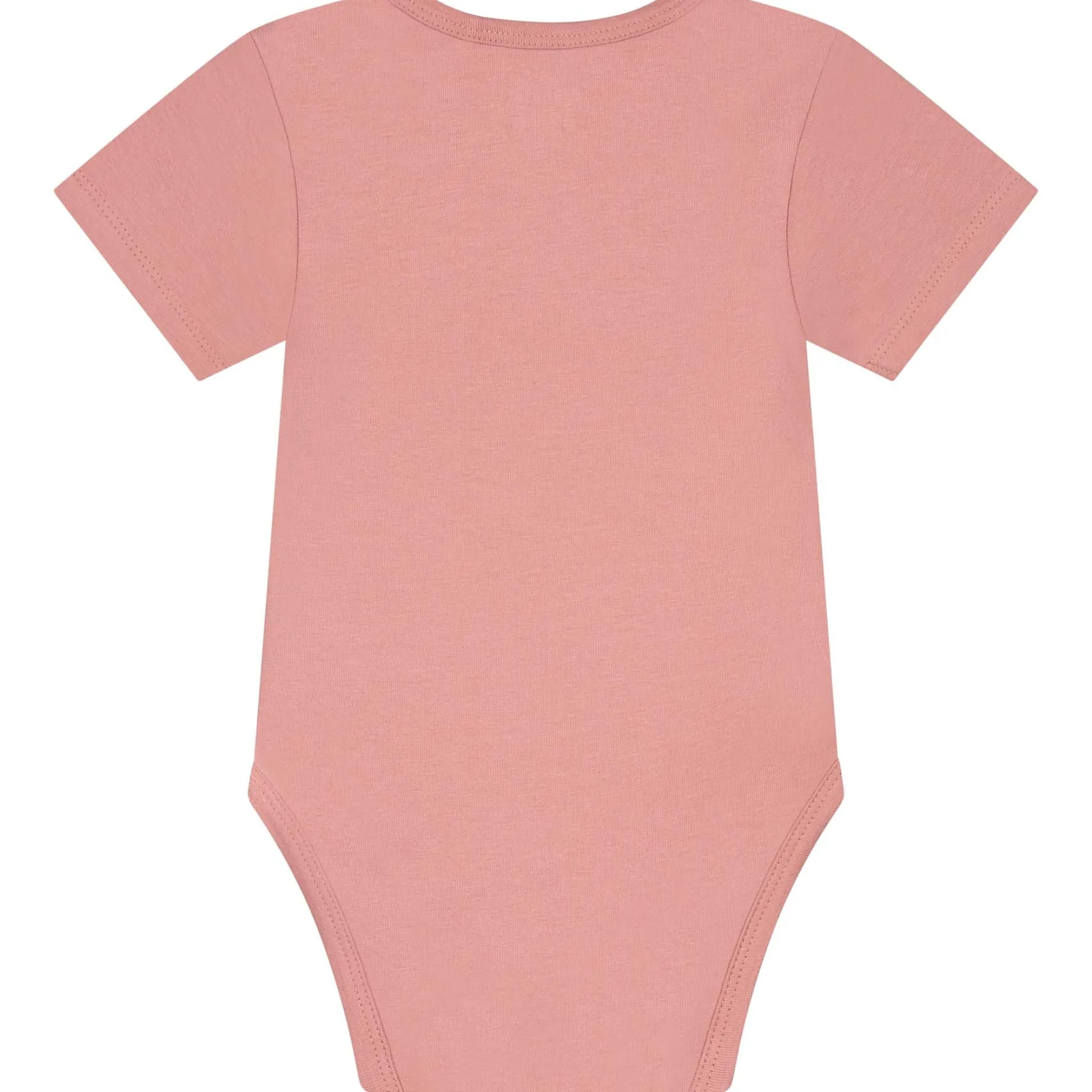 Rompers|Rompers*Prénatal basis romper korte mouwen effen roze Dark Pink