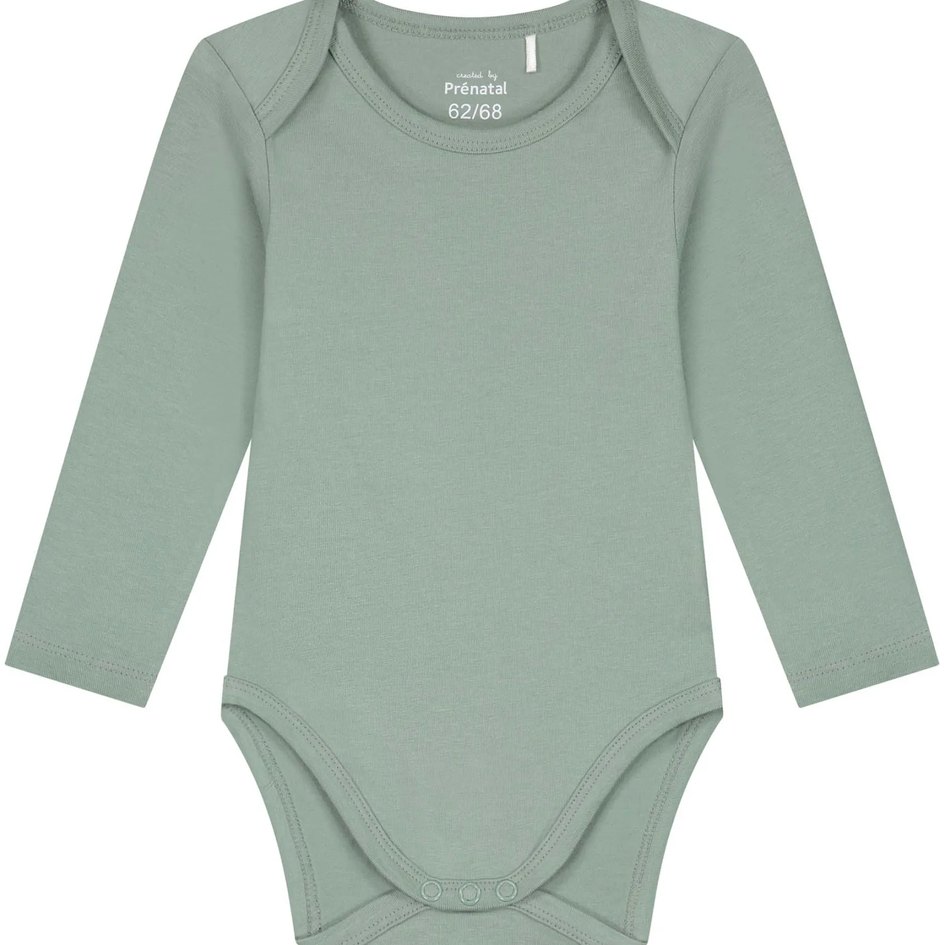 Rompers|Rompers*Prénatal basis romper lange mouwen effen groen Midgreen