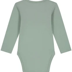 Rompers|Rompers*Prénatal basis romper lange mouwen effen groen Midgreen