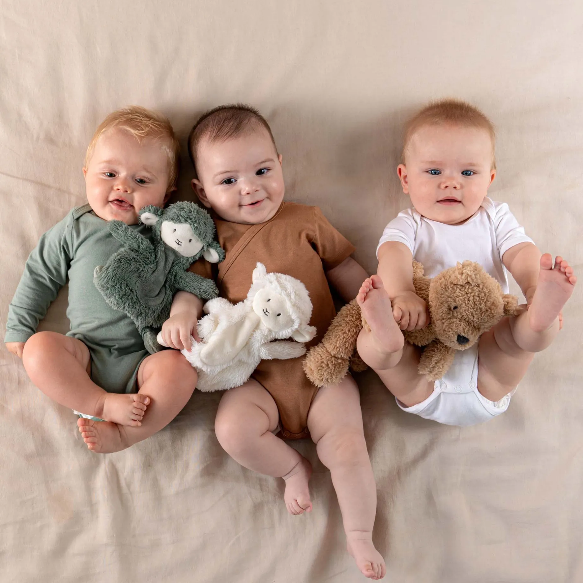 Rompers|Rompers*Prénatal basis romper lange mouwen effen groen Midgreen