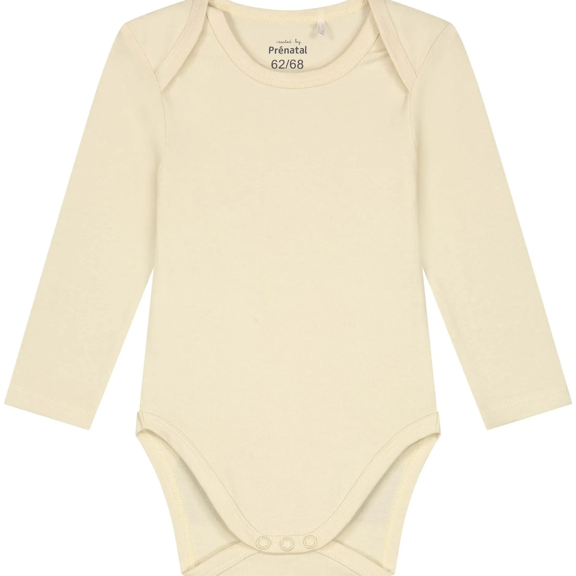 Rompers|Rompers*Prénatal basis romper lange mouwen effen beige Dark Ecru