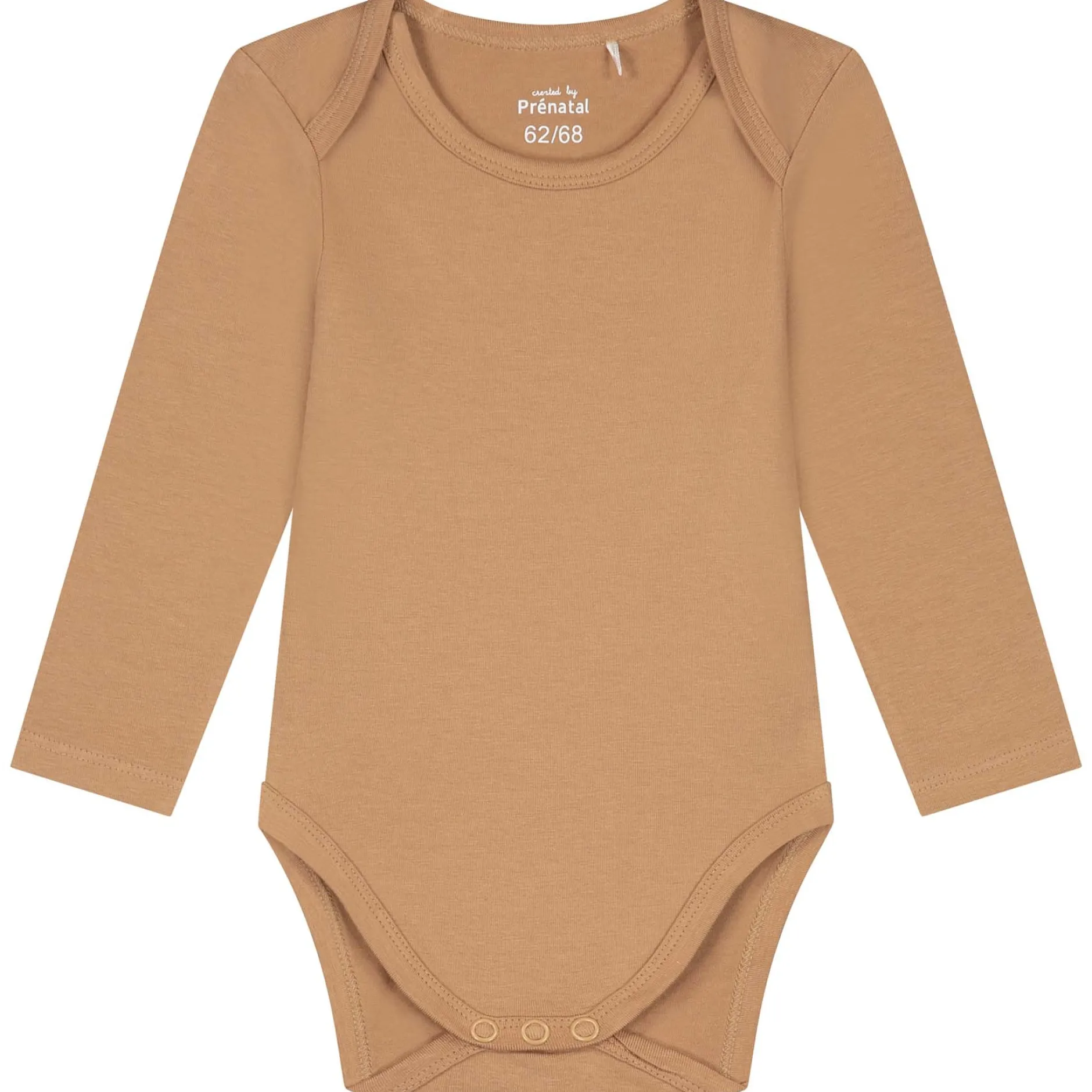 Rompers|Rompers*Prénatal basis romper lange mouwen effen bruin Dark Sand Brown