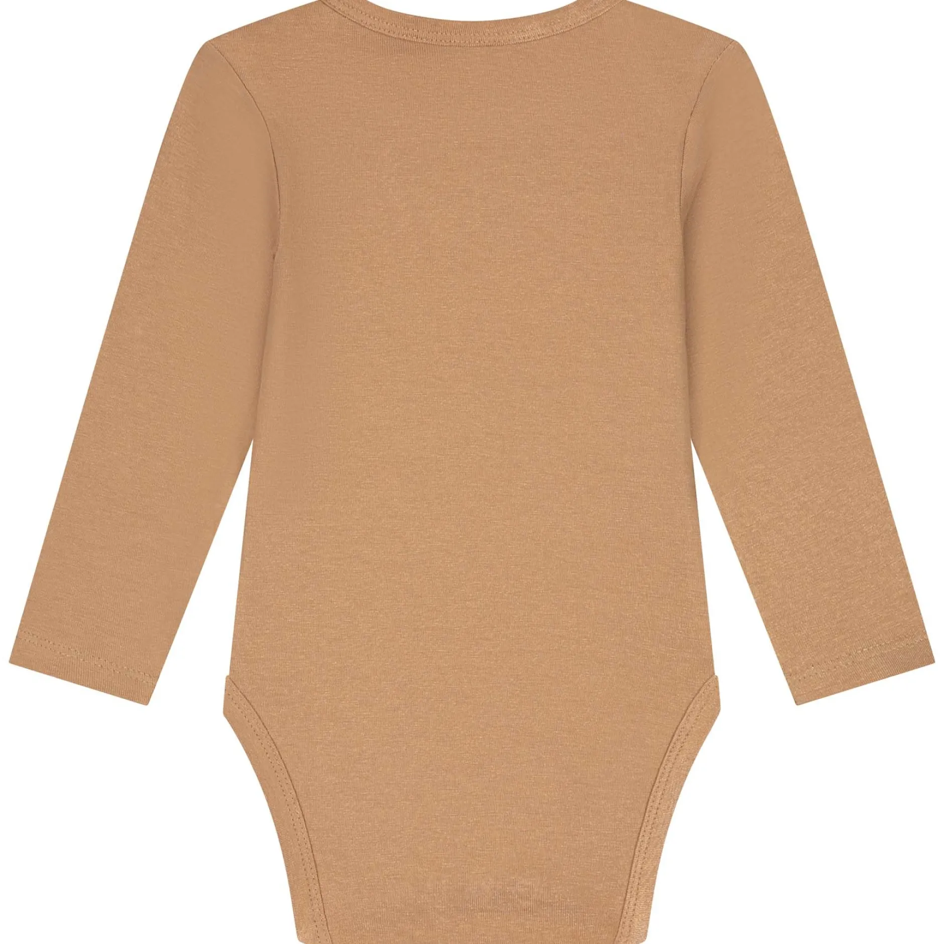 Rompers|Rompers*Prénatal basis romper lange mouwen effen bruin Dark Sand Brown