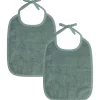Slabbetjes*Prénatal basis slab 2 stuks groen